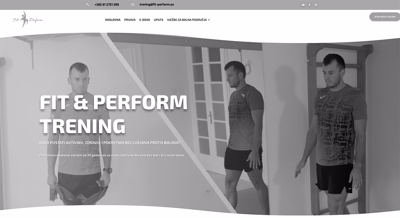 Saluto-Team | Snimanje reklama | Video produkcija | Izrada web stranica | Snimanje iz zraka - izrada web stranica - Fit & Perform Saluto-Team | Snimanje reklama | Video produkcija | Izrada web stranica | Snimanje iz zraka - izrada web stranica - Fit & Perform